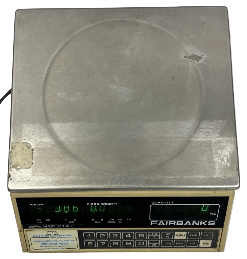 Fairbanks 45-7015 electronic counting scale 100 lb x 0.05 lb