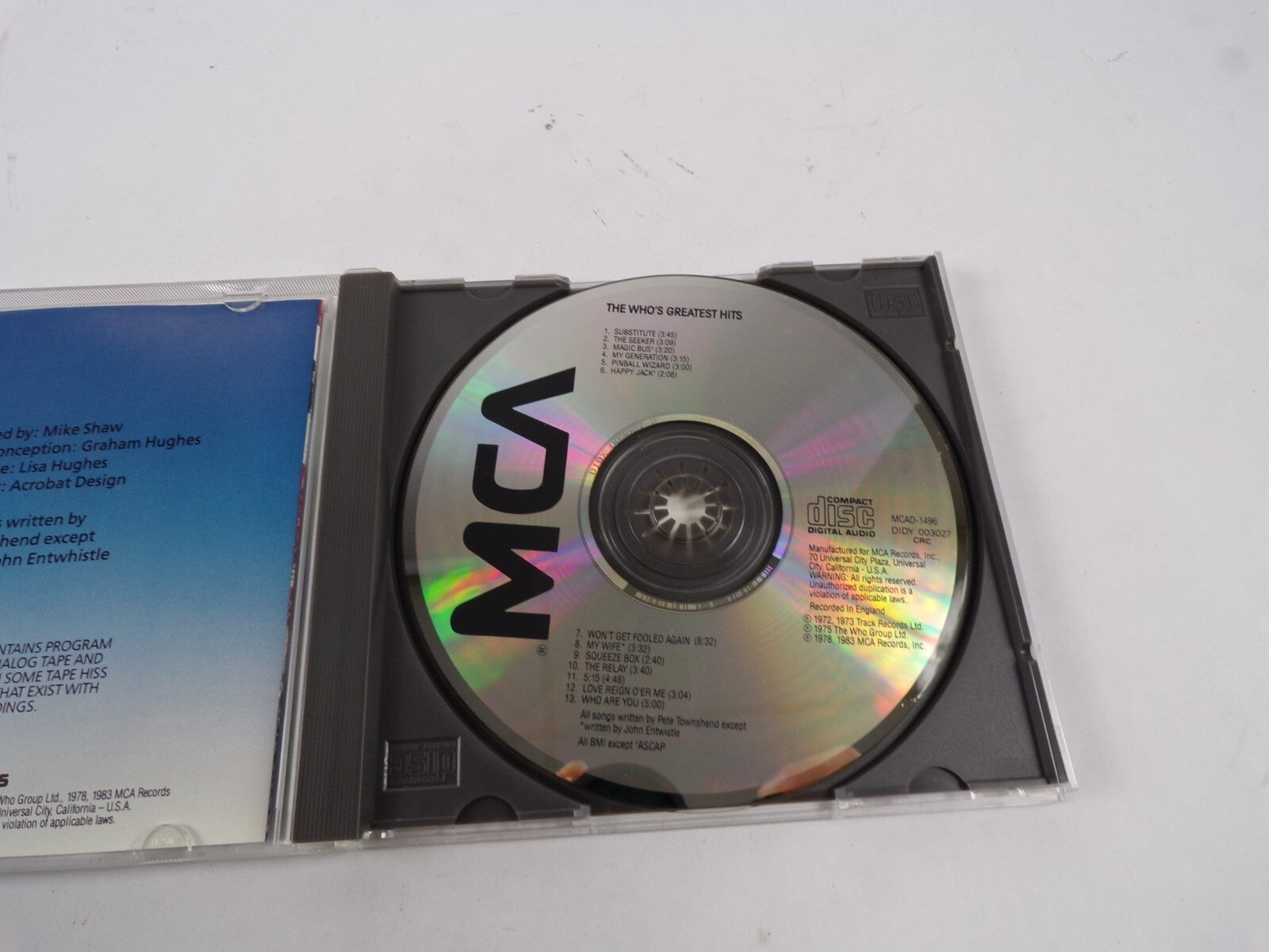 Who's Greatest Hits Substitute The Seeker Magic Bus My Generation My Wife CD#48