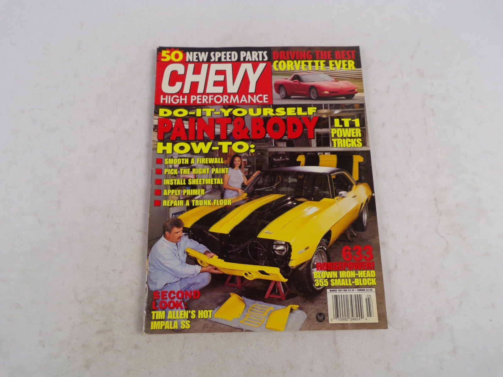 March 1997 Chevy High Performance Do-It-Yourself Paint & Body LT1 Power Tricks