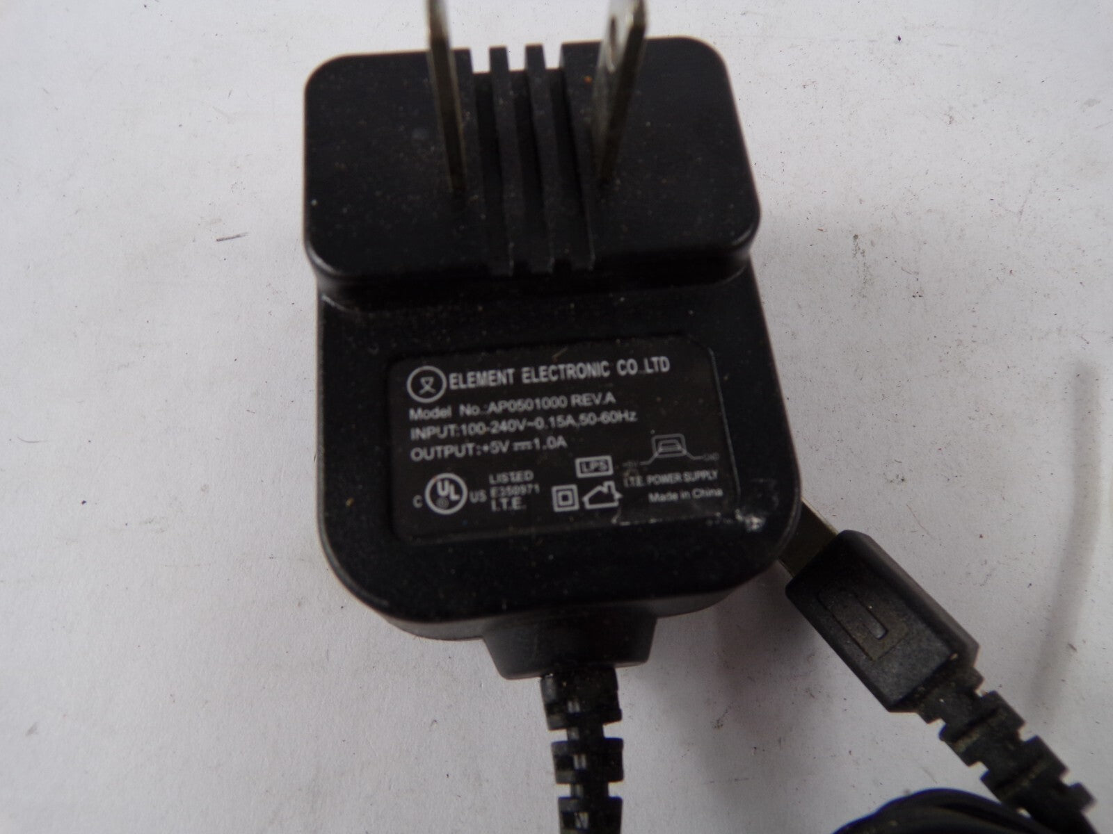 Genuine Element Electronic AP0501000 Output 5 V 1.0 A Power Supply Adapter A55