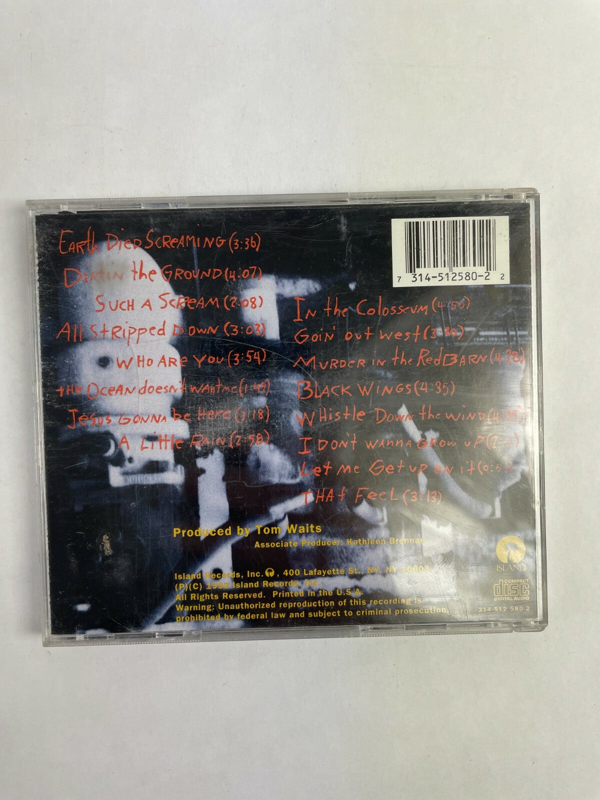 Tom Woits Bone Machine CD Q2