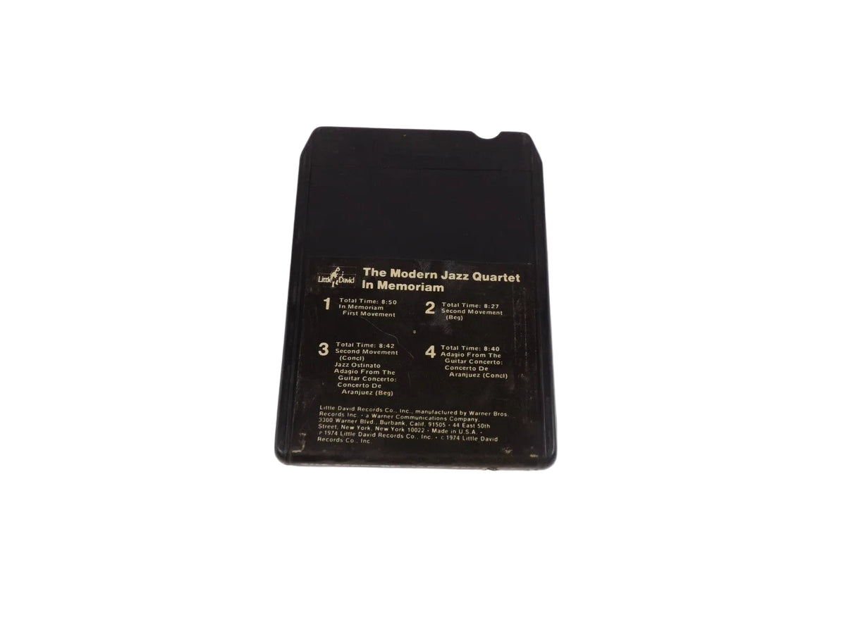The Modern Jazz Quartet In Memoriam In Memoriam Stereo Tape Cartridge