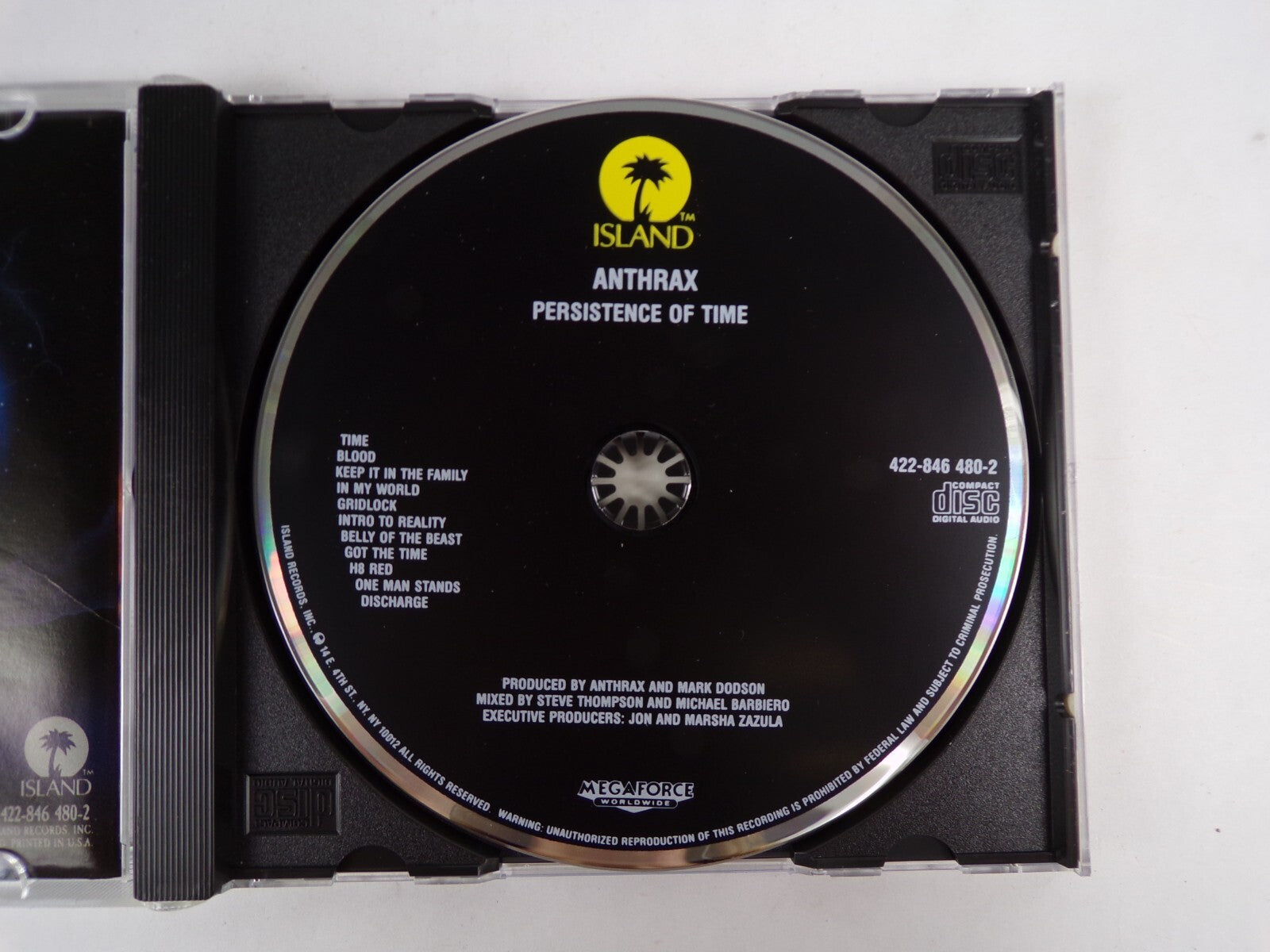 Anthrax Persistence of Time CD #11
