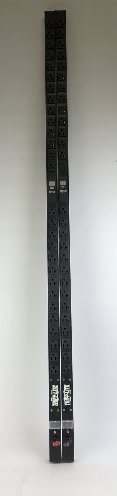 LOT of 2 Tripp Lite PDU Metered 120V 20A 28 Outlet PDUMV20- NEEDS CORD LOOK