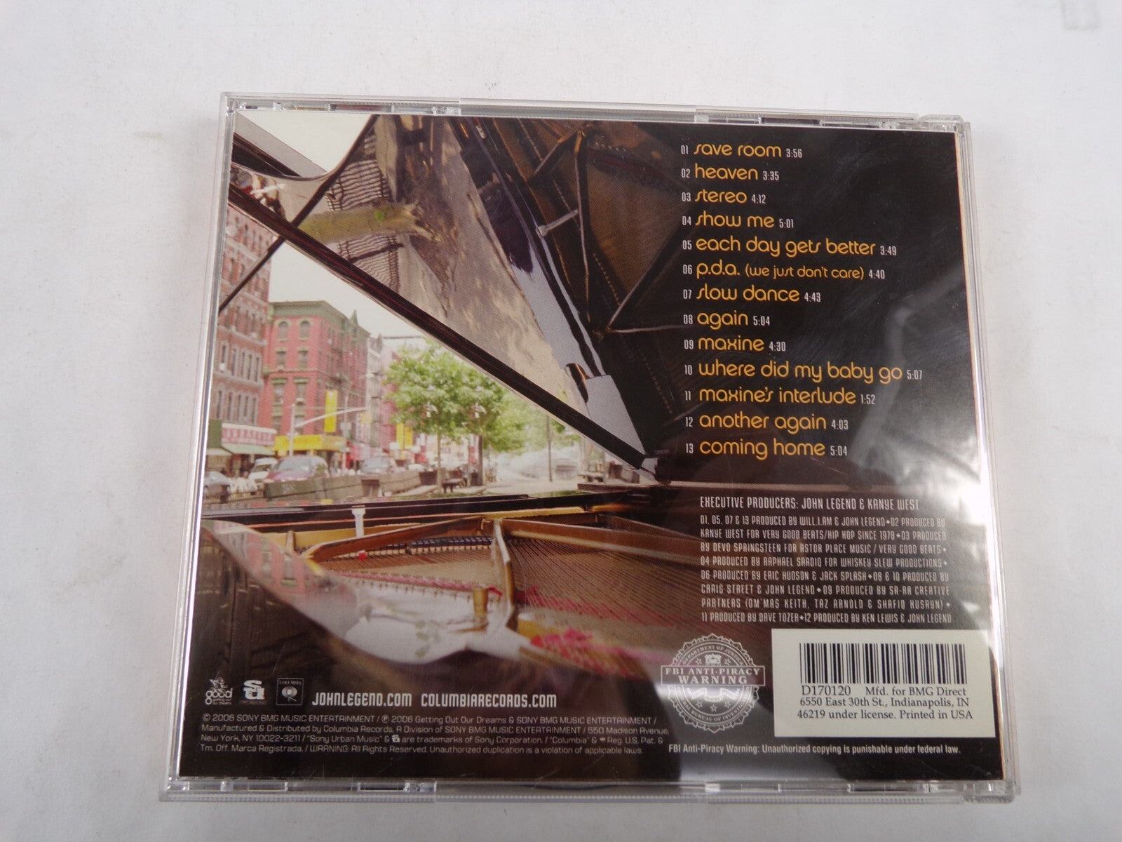 John Legend Once Again Save Room Heaven Stereo Show Me Again Maxine CD#57
