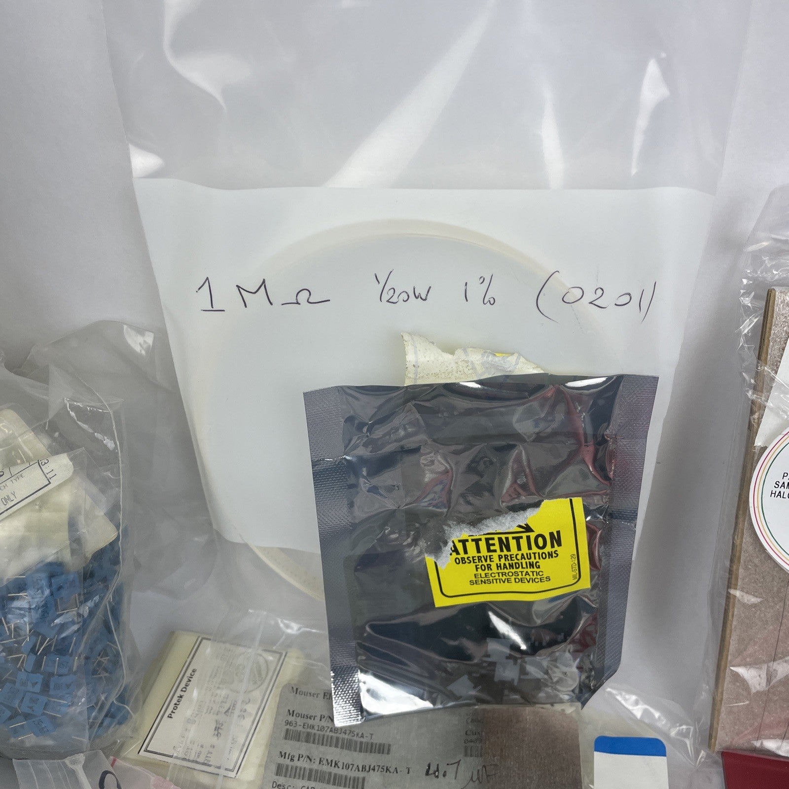 Huge Lot: Digi-Key Coilcraft Inductors Tantalum SMT Caps Xicon Wire Tools Plates