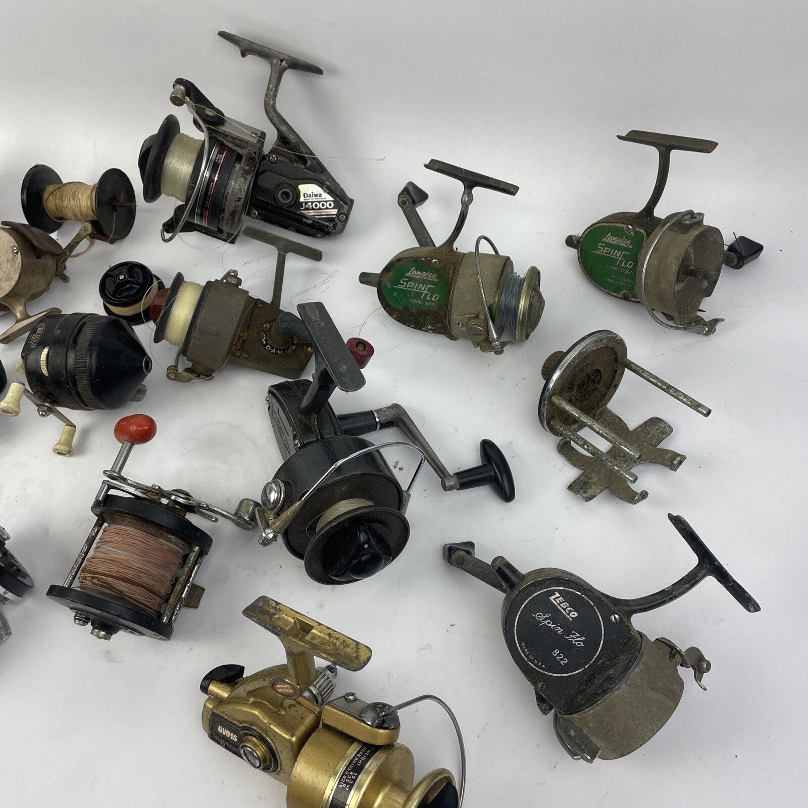 10 + Vintage Bait Cast Conventional Spinning Fresh Salt Reels For Parts Repair
