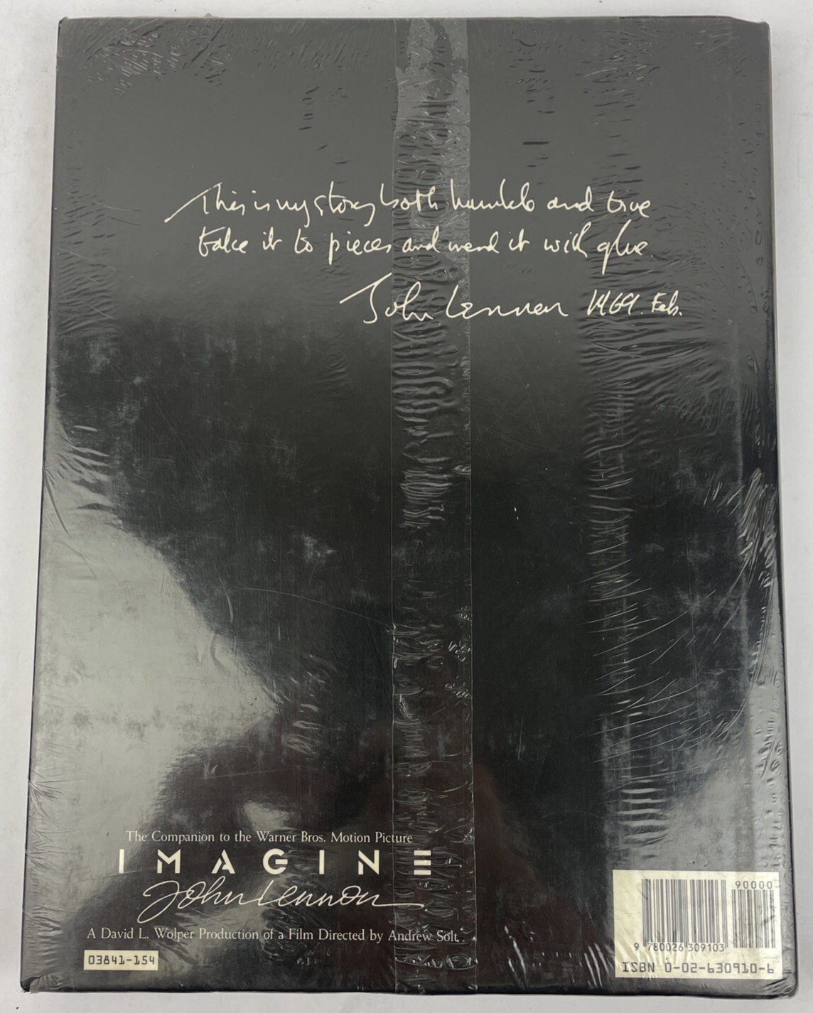Imagine John Lennon by Andrew Solt & Sam Egan Hardback 1988 Yoko Ono NEW SEALED!