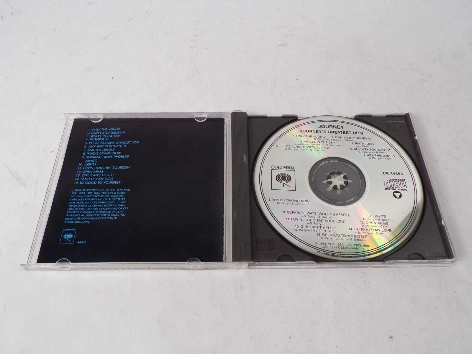 Journey Only The Young Don't Stop Believin' Wheel In The Sky Faithfully CD#62