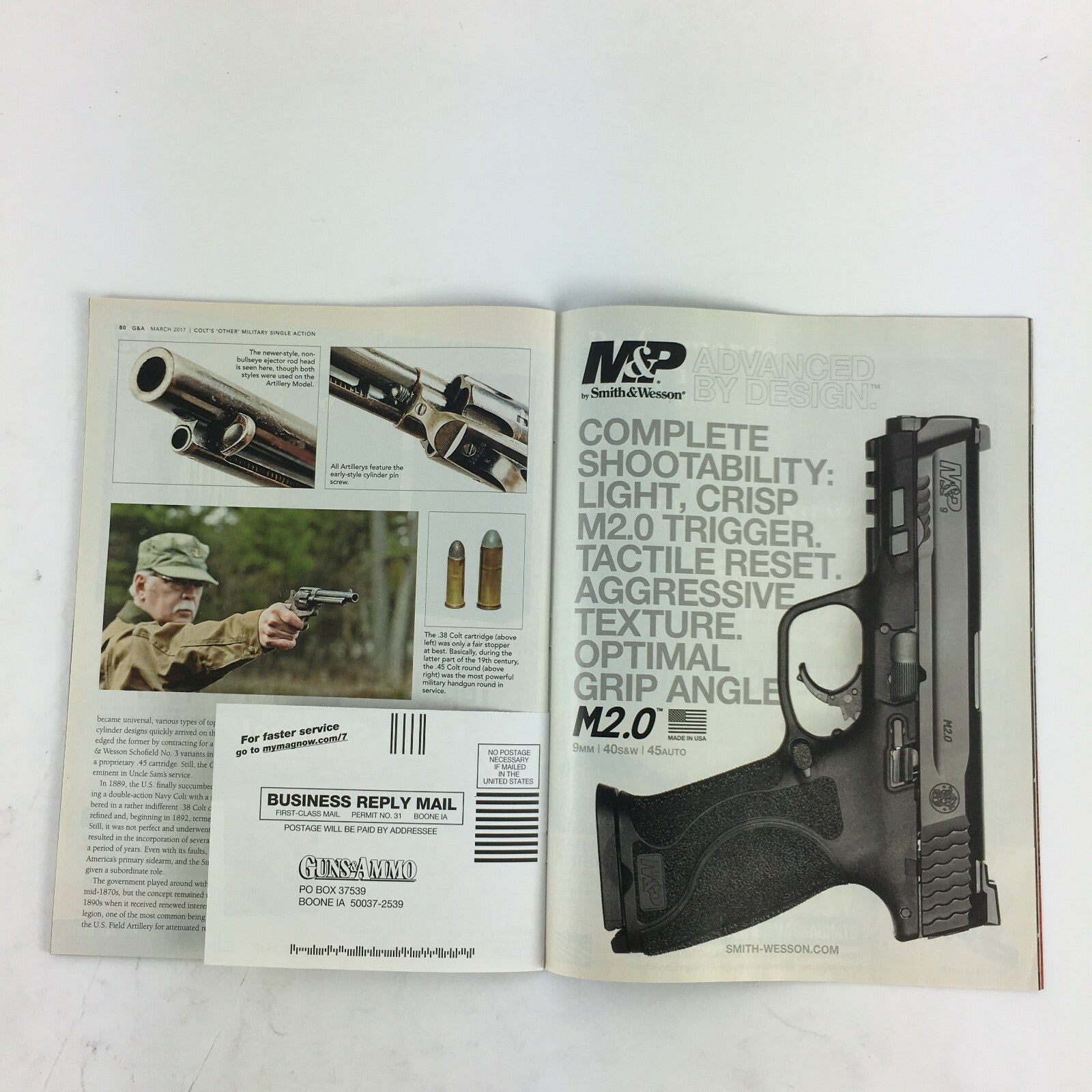 March 2017 Guns & Ammo Magazine Benelli Super Black Eagle 3 Smith WessonM&P M2.0