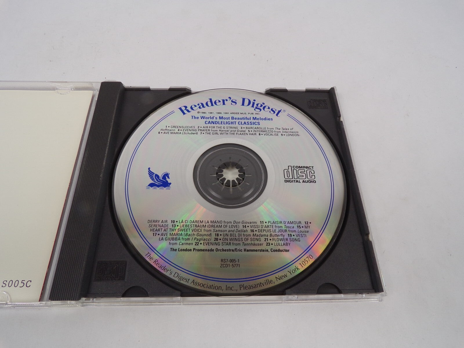 Readers Digest Candlelight Greensleeves Air Four The String Barcardolle CD#63