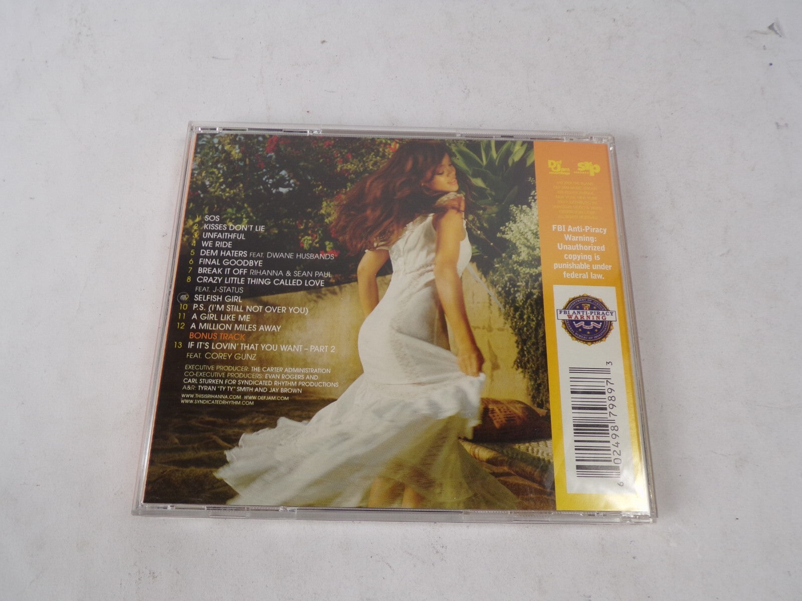 Rihanna A Girl Like Me Sos Kisses Don't Lie Unfaithful We Ride Dem Haters CD#62
