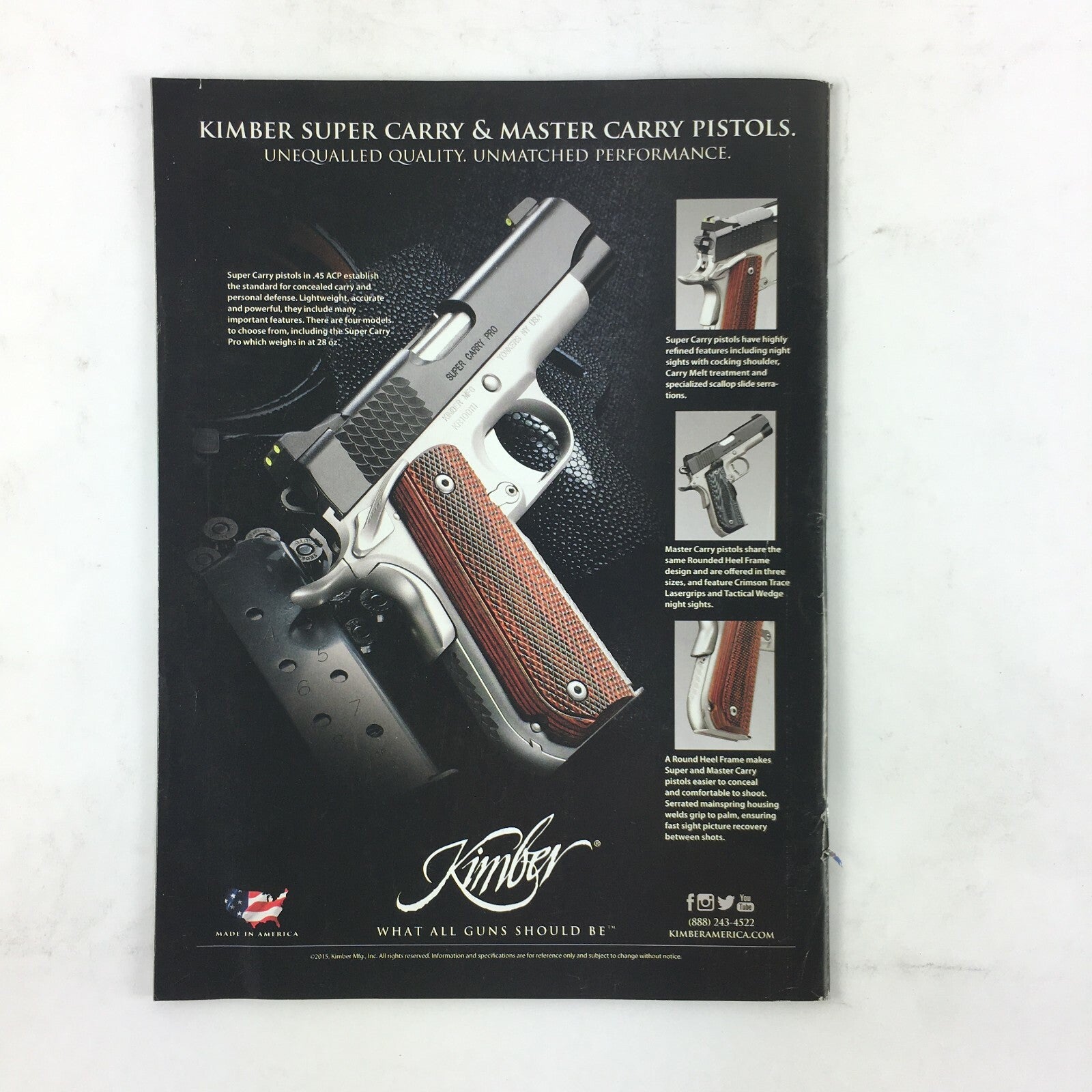 February 2016 Guns Magazine Magnum Sizzle .357 Carry Compact Savage .338 Federal