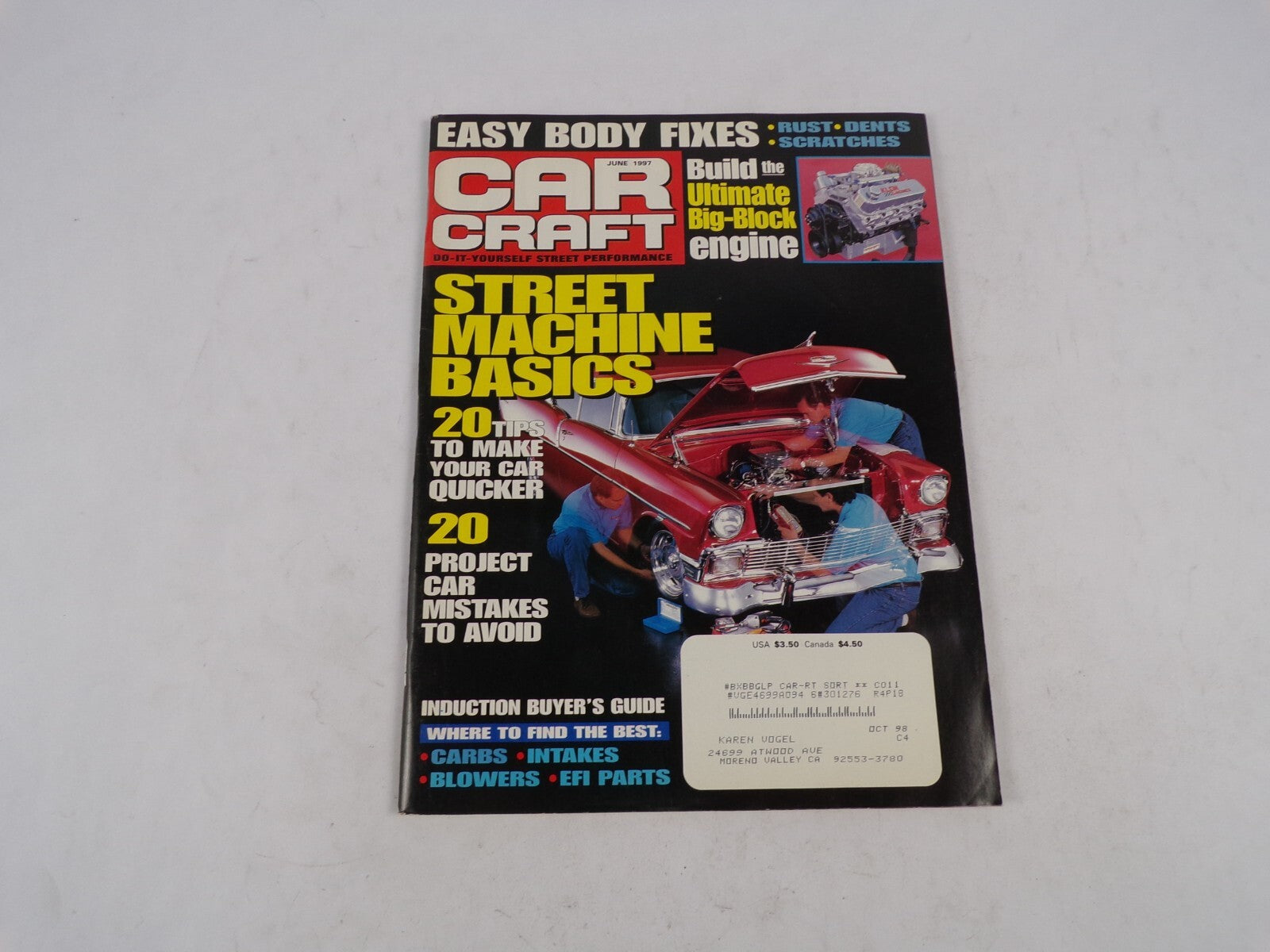 June 1997 Car Craft Easy Body Fixes: Street Machine Basics 20 Tips To Make Your
