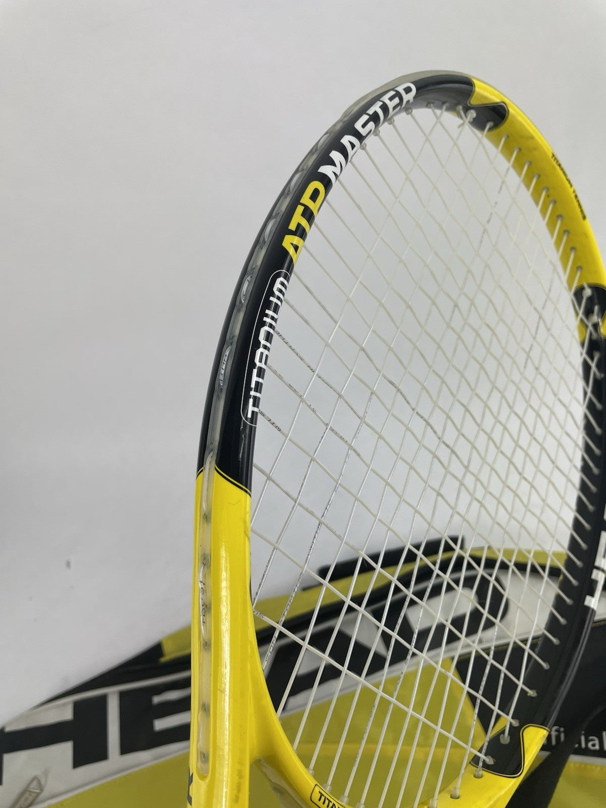 Head Titanium ATP Master yellow 27 inch tennis racquet with 4 1/2 grip 280 grams