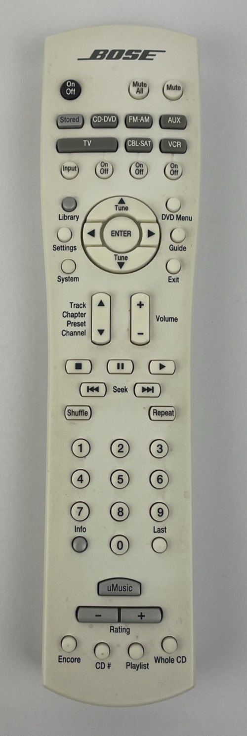 GENUINE BOSE RC38T1-27 LIFESTYLE 38/48 REMOTE CONTROL - VGC