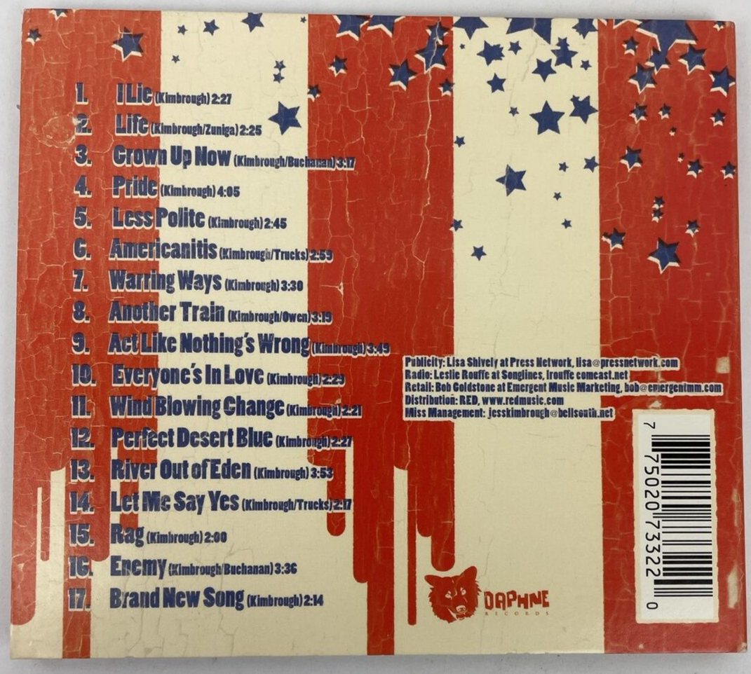 Americanitis by Will Kimbrough ( Digital Audio CD, Jul-2006, Daphne Records ) JK