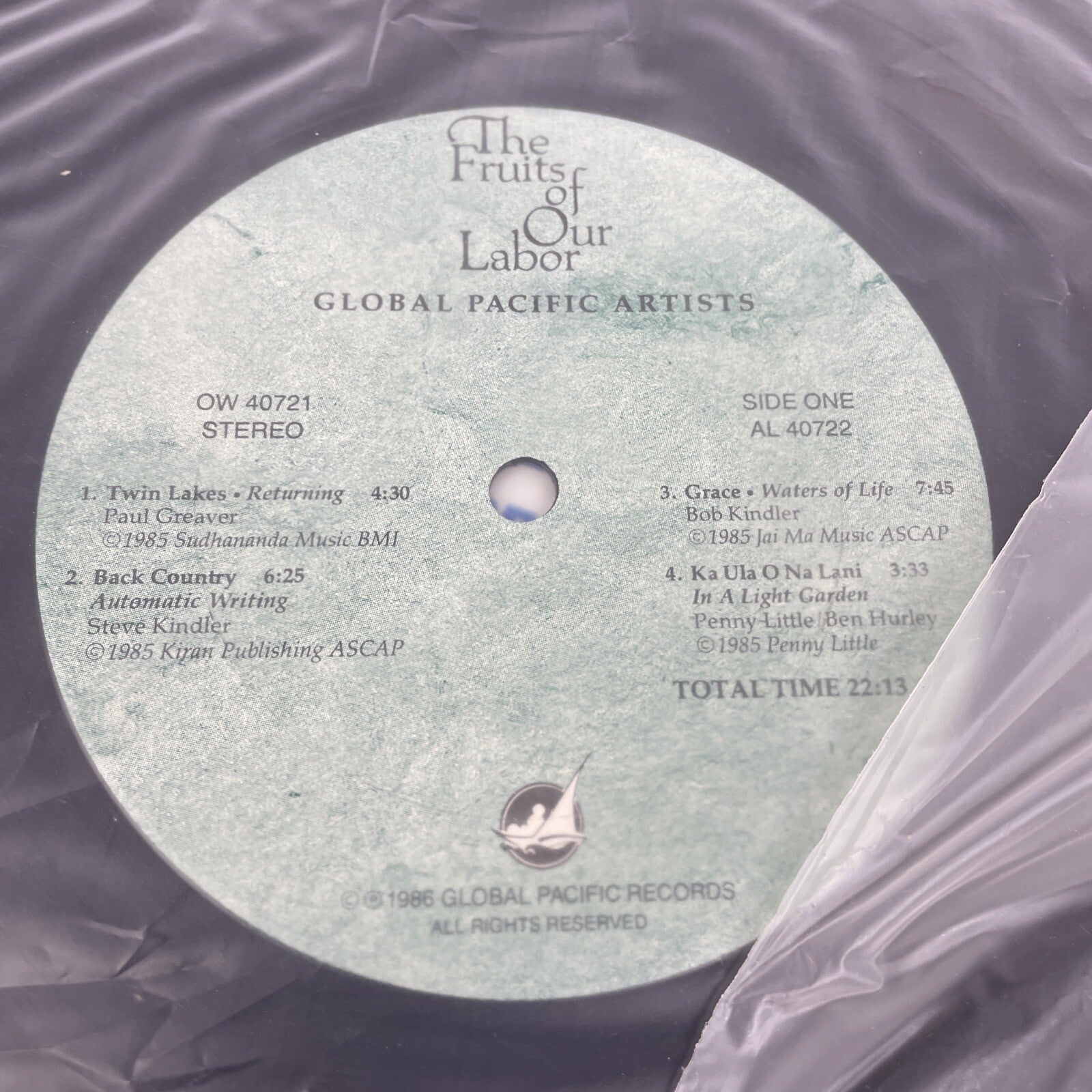Various Artists The Fruits of Our Labor Global Pacific Artists Acoustic, Jazz LP