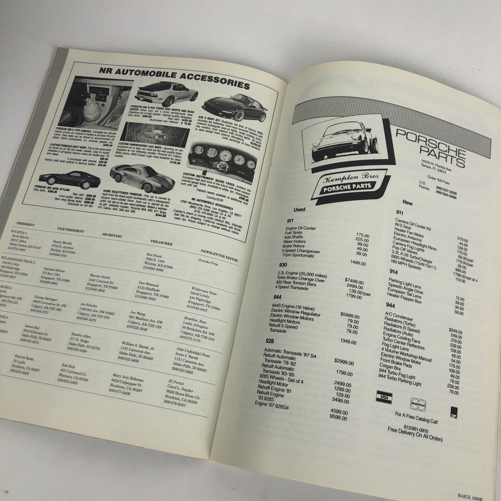 Porsche Panorama Magazine - March 1988 - Indy Car - 911 2.4 To 2.7 Swap - LOOK