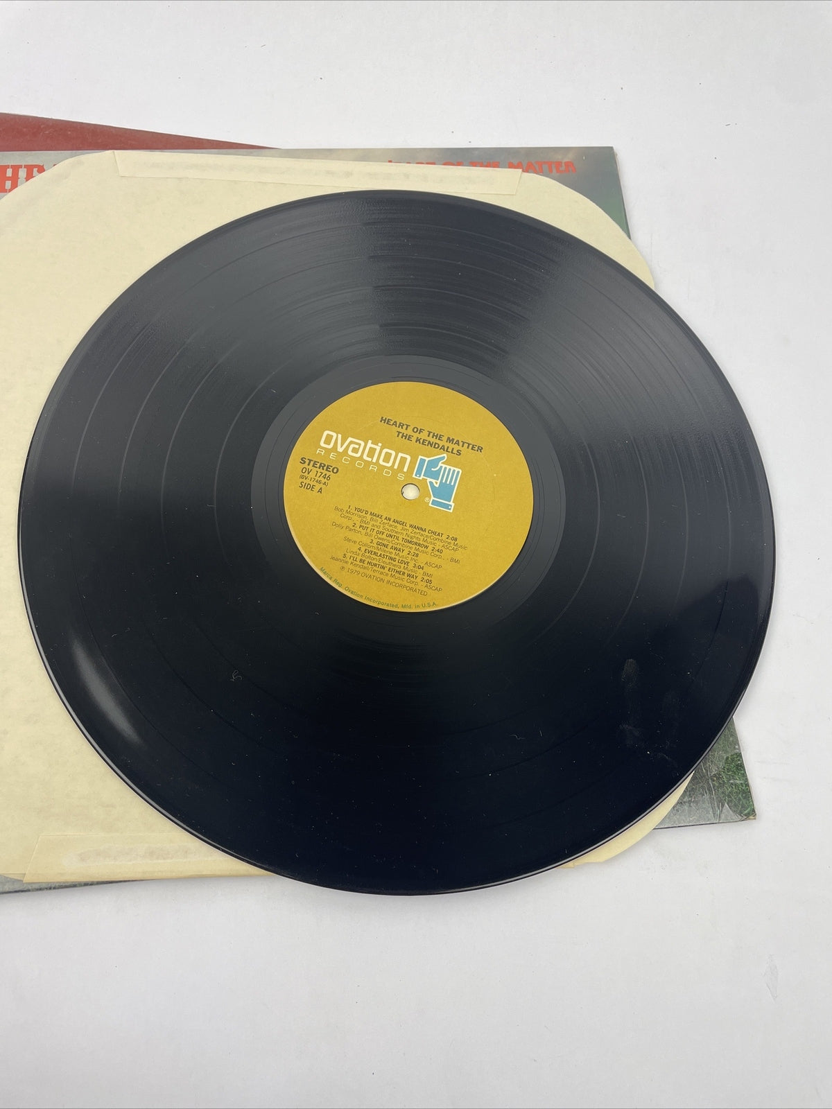 2 x The Kendalls LP Vinyl Records Heart of the Matter, Heaven's Just a Sin Away