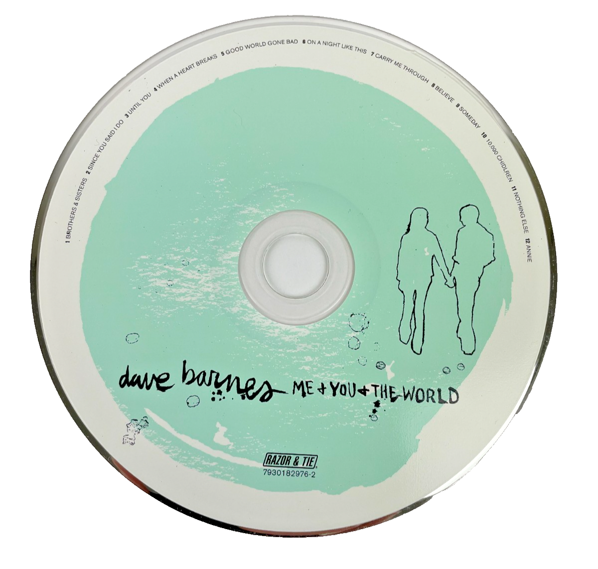 Me and You and The World by Dave Barnes Digital Audio CD Razor & Tie, Raz 2008
