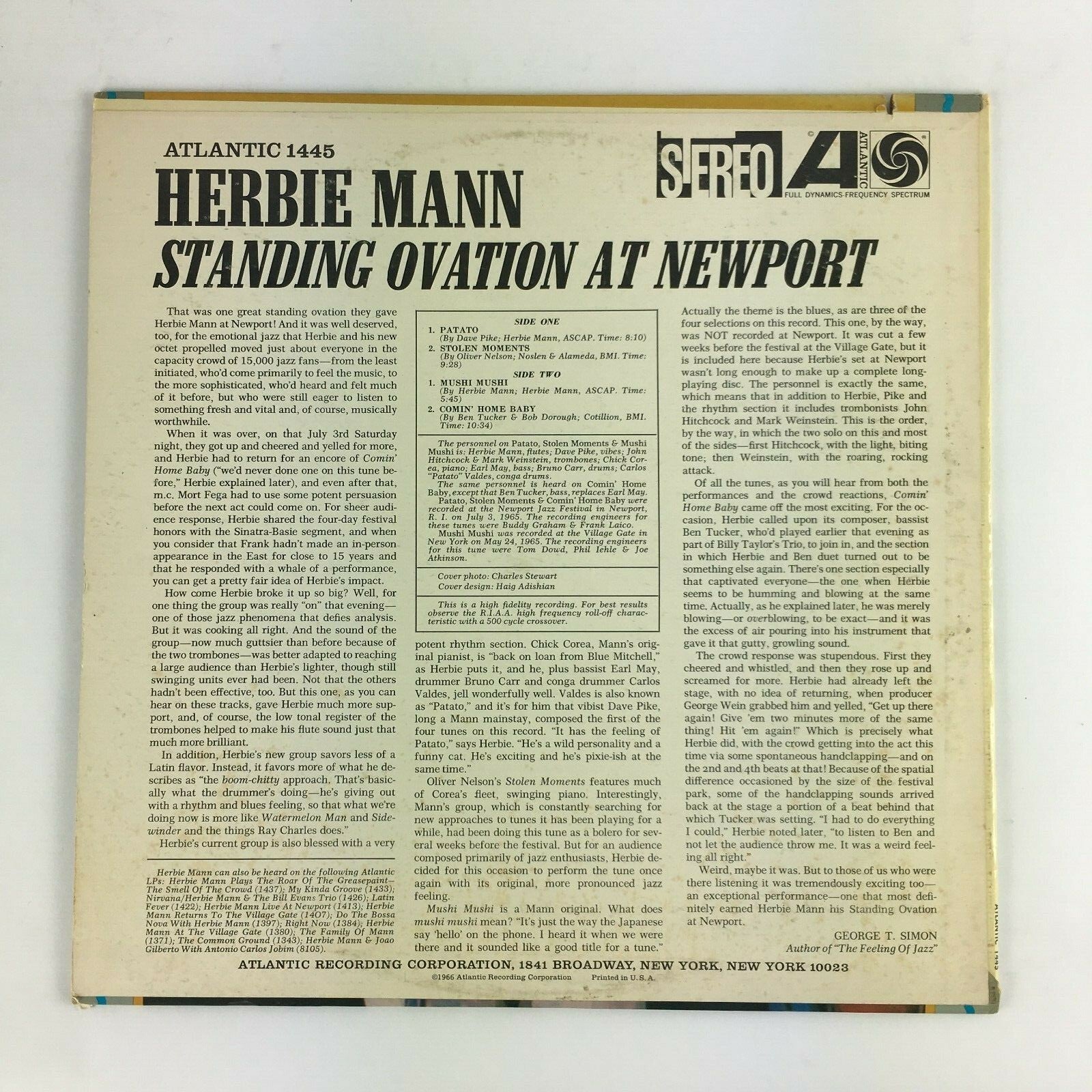 Herbie Mann: Standing Ovation at Newport