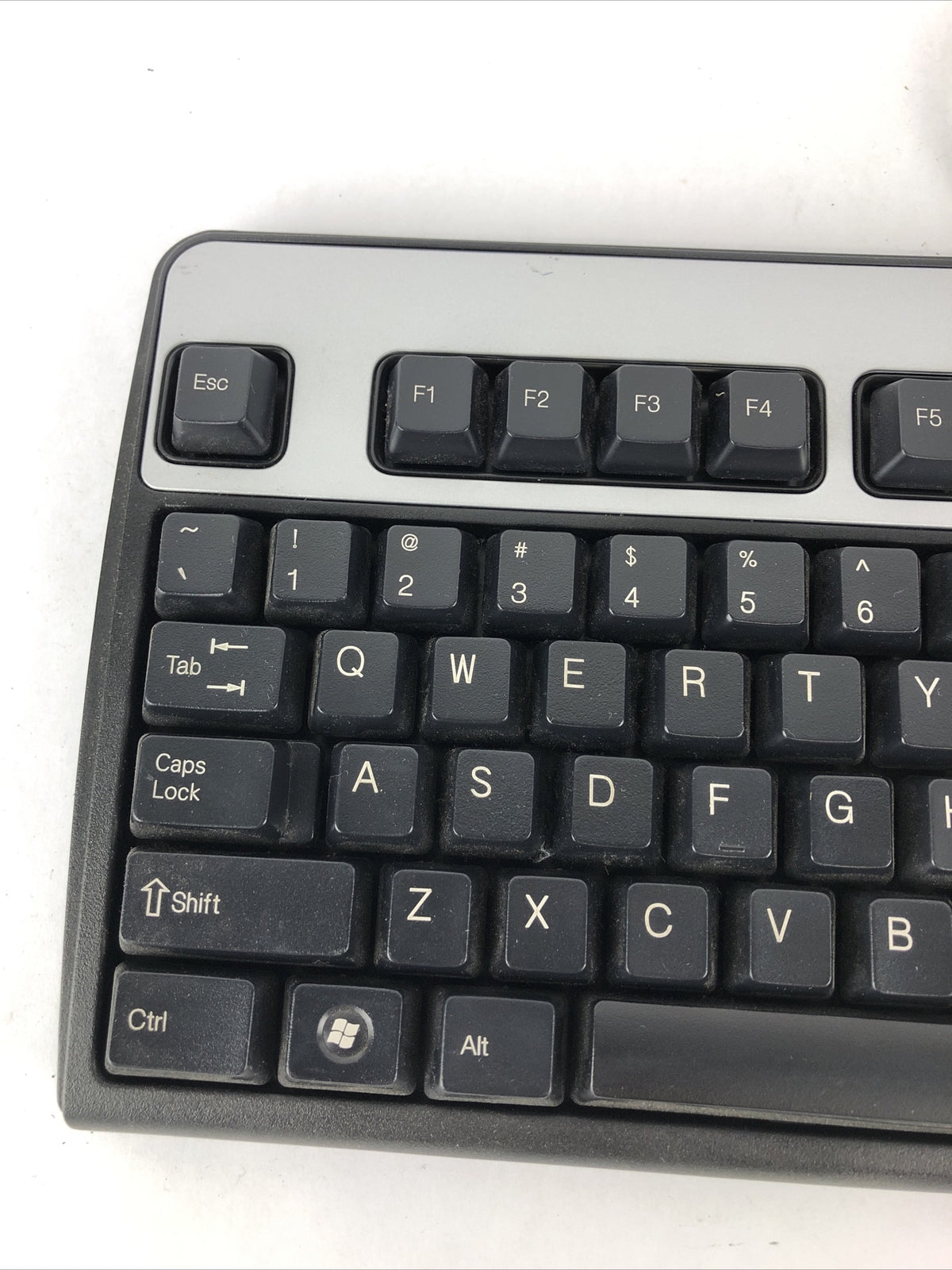 Clicky Keyboard HP KU-0316 Black/Silver USB Wired Tactical Feel - Free shipping