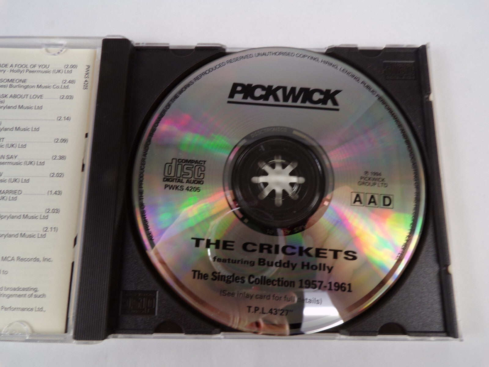 The Crickets Featuring Buddy Holly The Singles Collection 1957-1961 CD #25