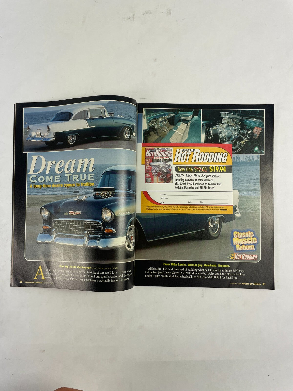 February 2000 Hot Rodding Magazine Unbelievable 800 LB FT 705 Cubic Inches
