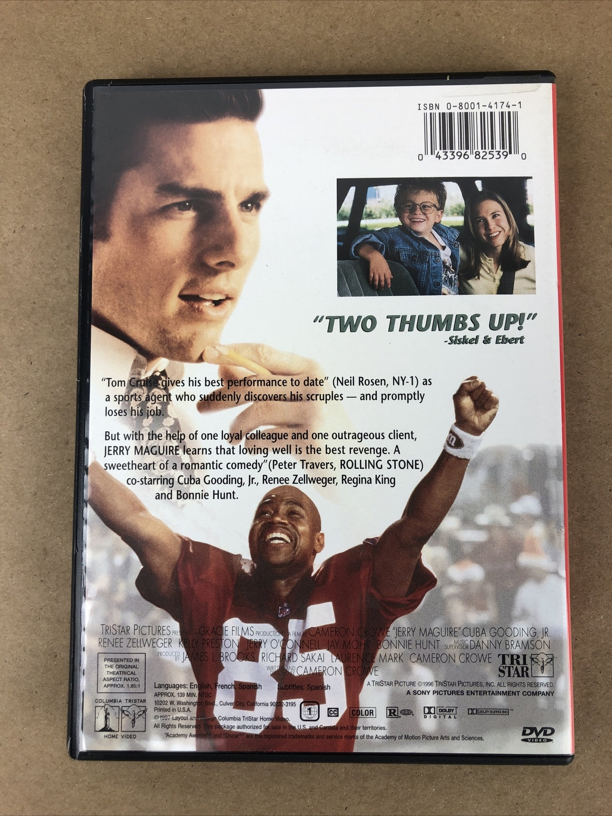 Jerry Maguire (DVD, 2005) Tom Cruise Cuba Gooding Jr. Renee Zellweger * MINT *