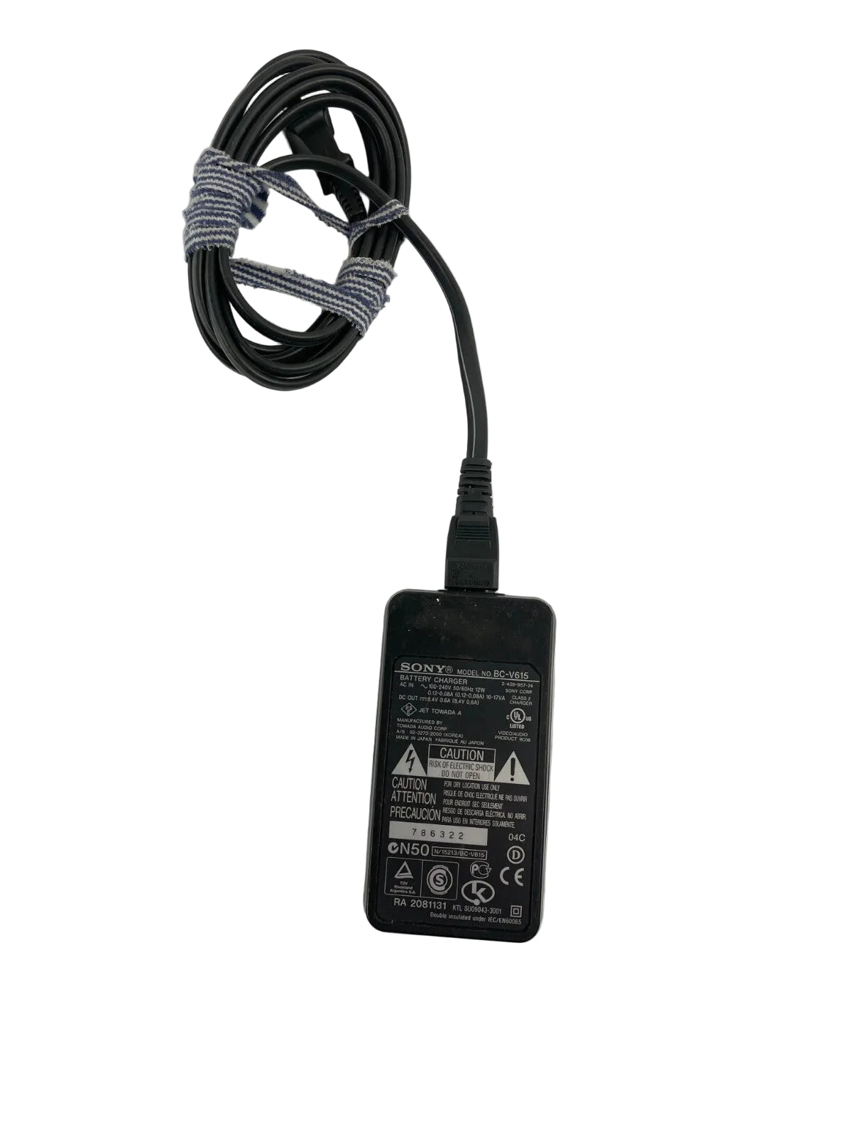 Geniune Sony BC-V615 Output 8.4V 0.6A Power Supply Adapter * B01 ---