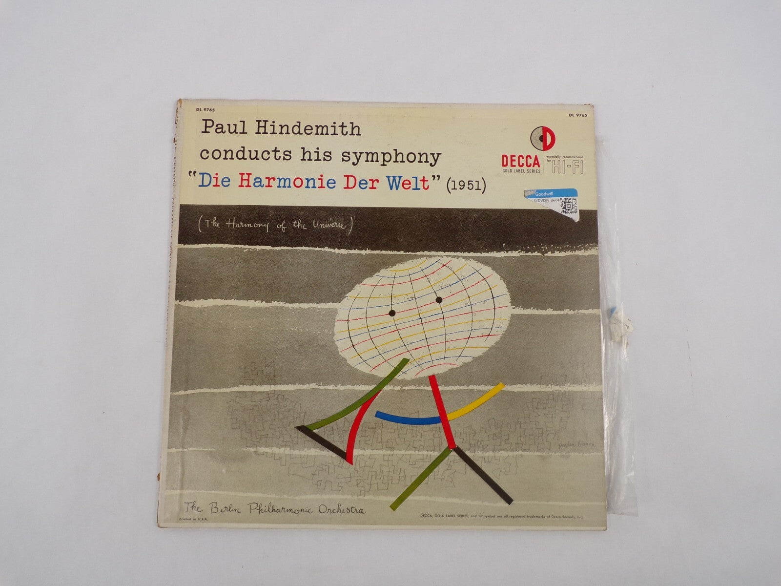Paul Hindemith Conducts His Symphony "Die Harmonie Der Welt" The Berlin Philharm