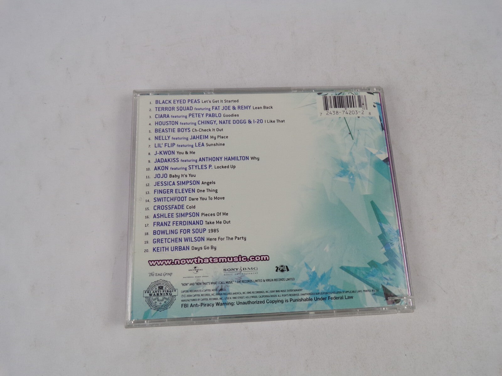 Now That's What I Call Music! Black Eyed Peas Terror Squad Ciara Houston CD#19