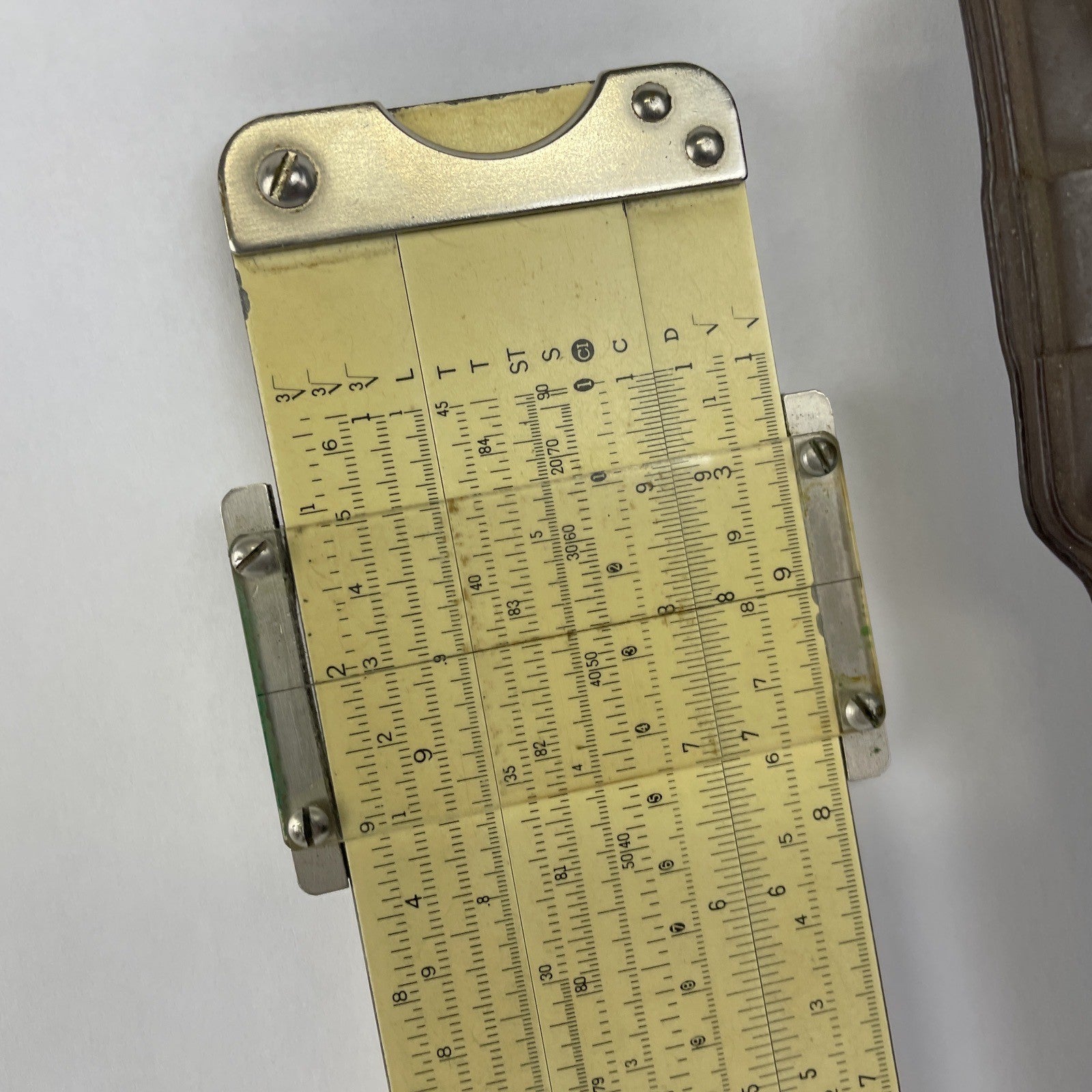 Vintage Pickett Eckel Model 2 ES Slide Rule Ruler Synchro-Scale Log with Case