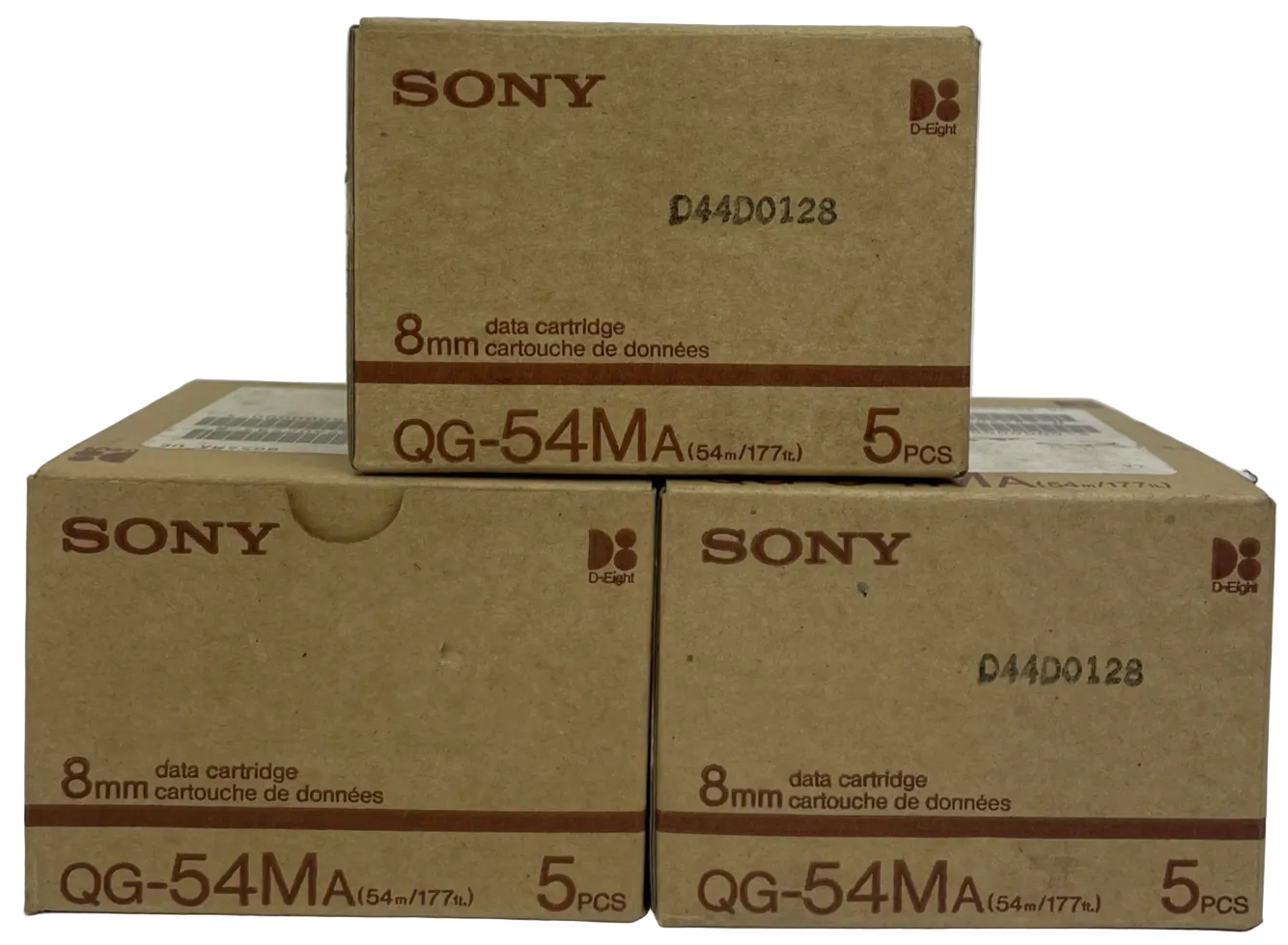 Sony QG 54M 8MM Data Cartridge Lot Of 15 OEM Sony D-Eight NOS