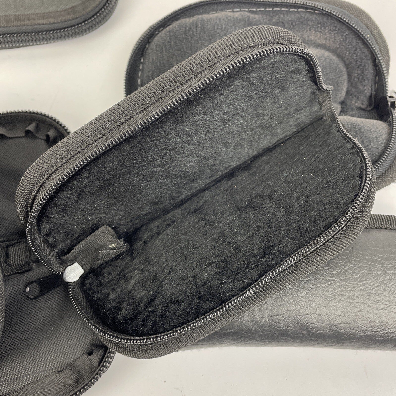 Lot of 6 Carry All Safe and Sound Zip-up Knife Case Large Size 3" X 7" PVK ++