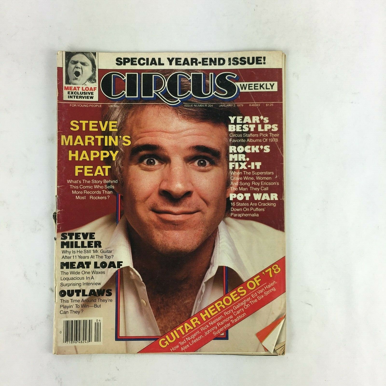 January 2,1979 Circus Magazine Steve Martin's Happy Feat Year's Best Lps Pot War