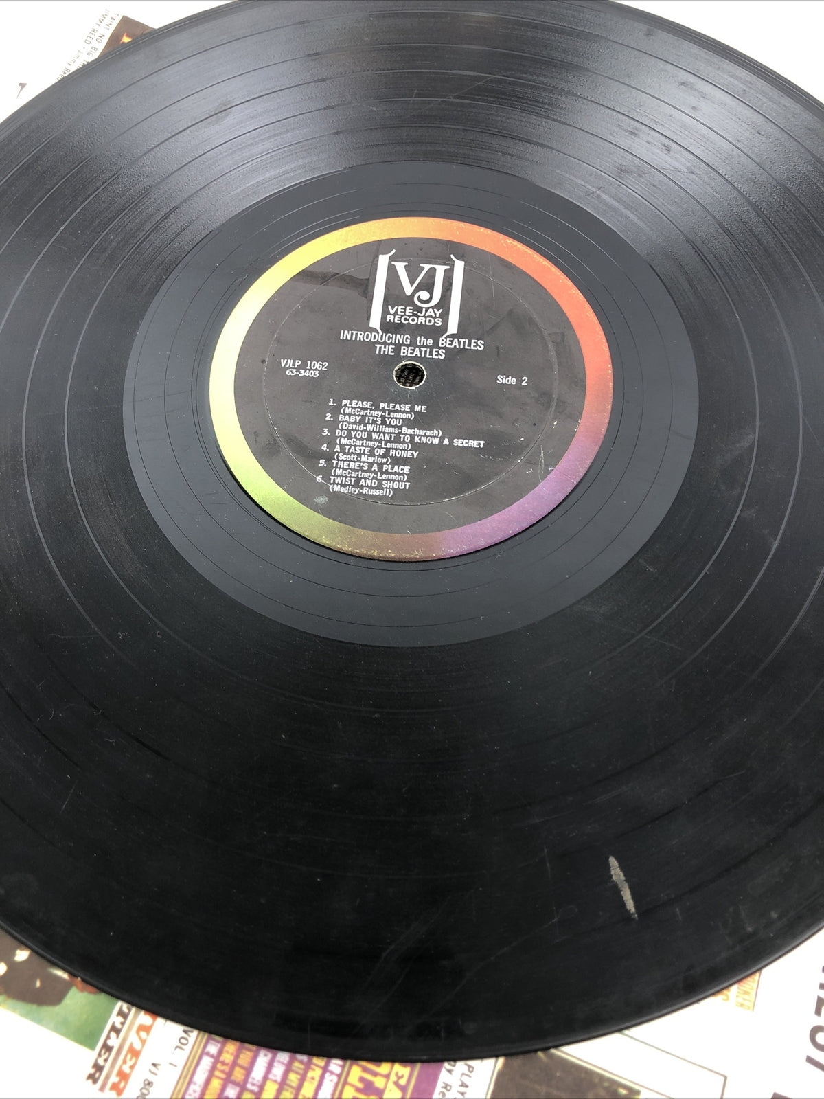 RARE AUTHENTIC 1964 VEE JAY Records Mono INTRODUCING THE BEATLES lp album