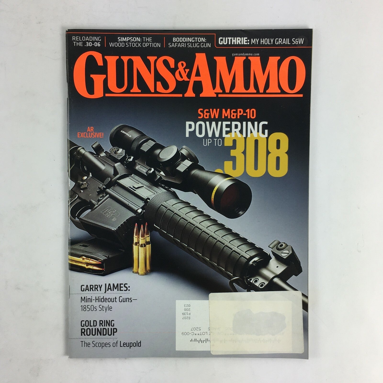 Guns & Ammo Magazine .308 GarryJames Mini-Hideout Guns 1850 Style Simpson .30-06