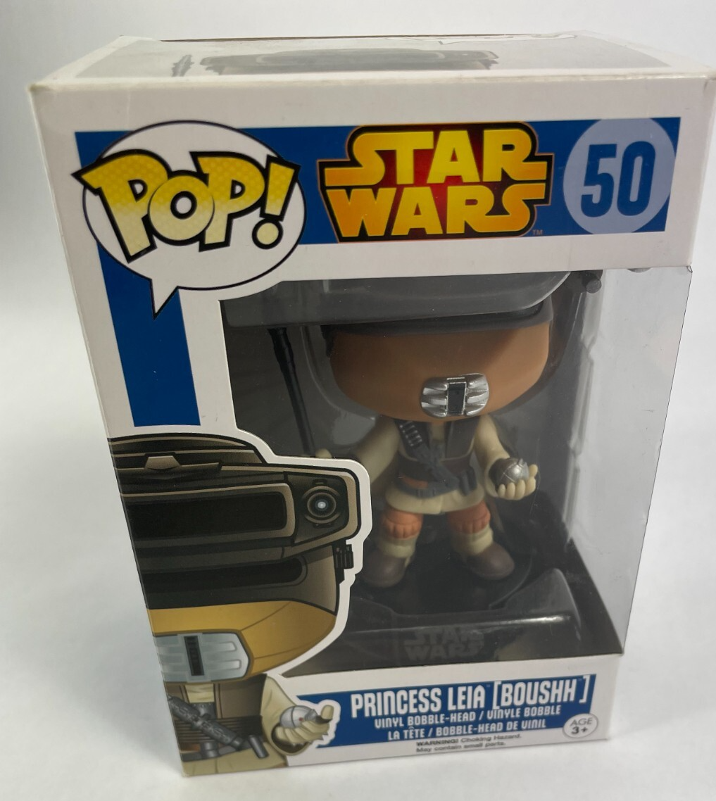 POP Star wars 50 Princess Leia Boushh Bounty Hunter Vinyl Bobble Head Funko