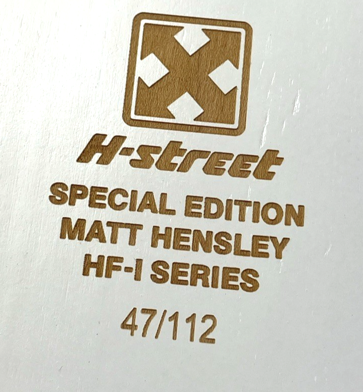 H-Street Matt Hensley Eagle King Size signed Special Edition skateboard deck