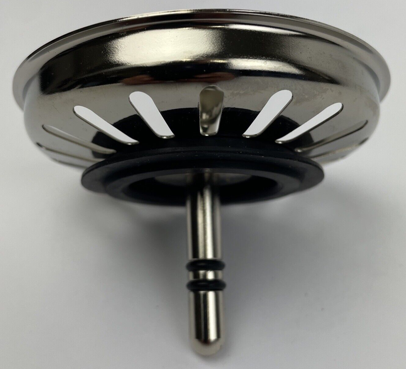 HOME REFINEMENTS Kitchen Sink Basket Strainer , Replacement for 3-1/2 " NICKEL