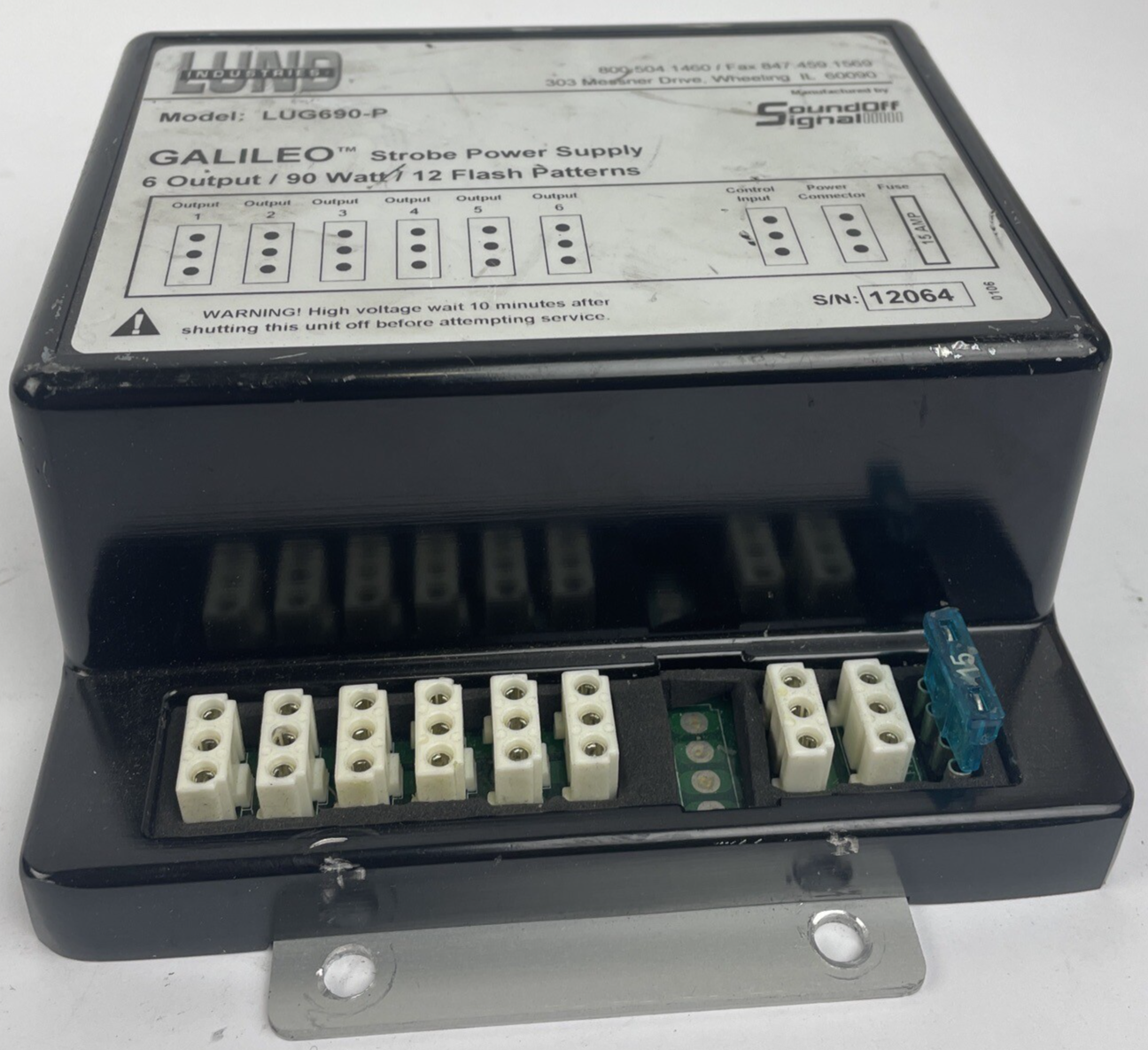 Lund Industries Galileo Strobe Power Supply LUG690-P Sound-Off Signal