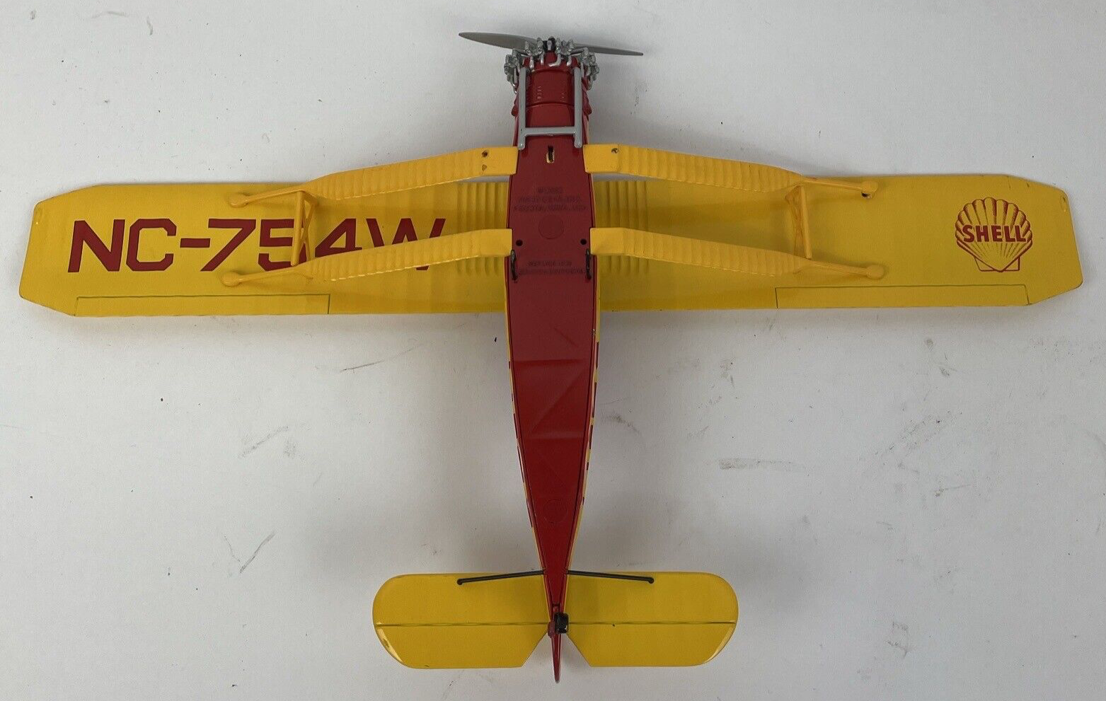 Shell Glider NC-754W Airplane 2002 First Gear Inc Replica Missing Frot LG - LOOK