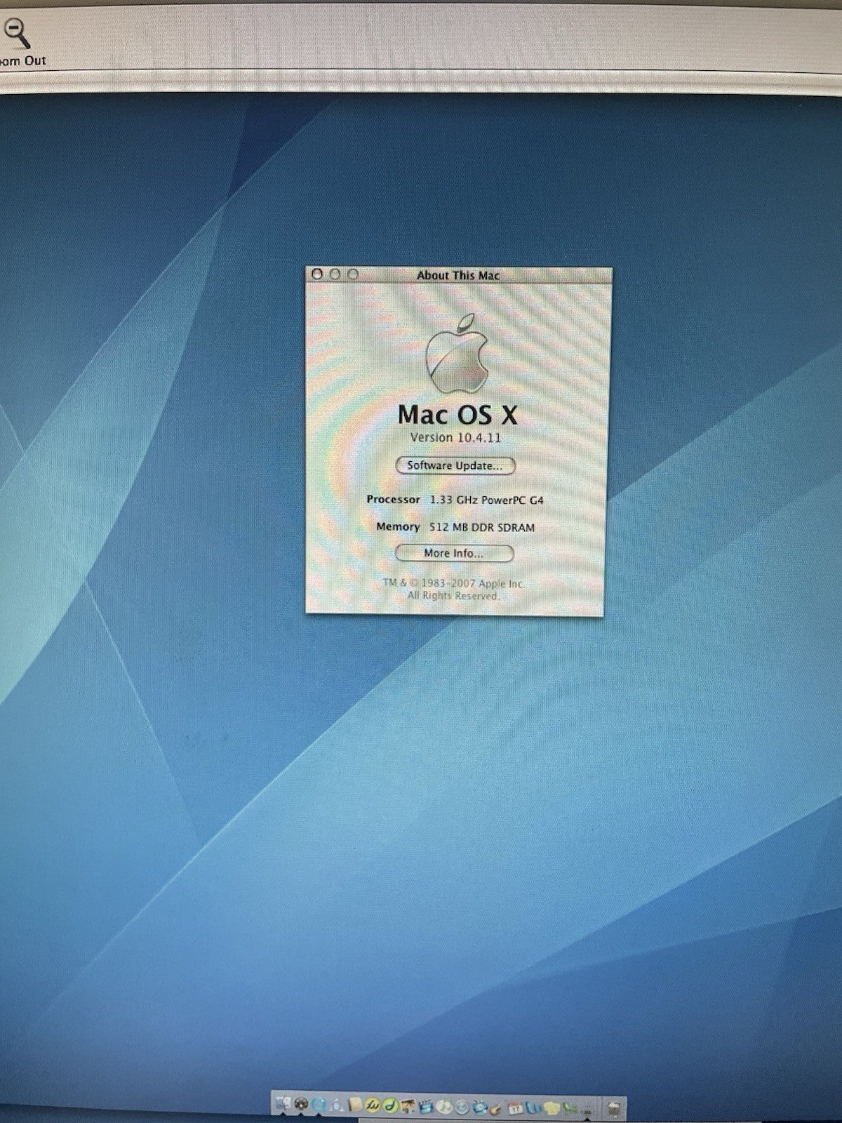 Apple Mac Mini 2005 A1103 1.33 GHz PowerPC 7447a (G4)