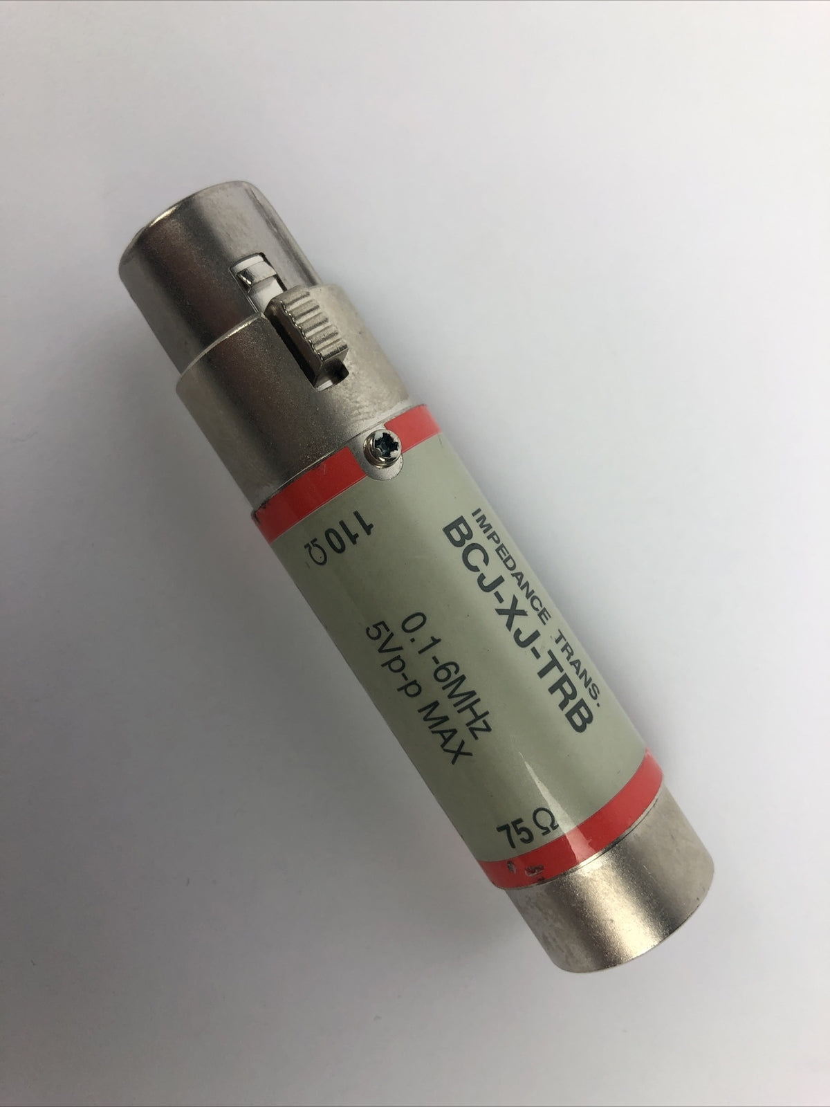 CANARE BCJ-XJ-TRB IMPEDANCE TRANSFORMER FEMALE BNC TO MALE 3 PIN XLR