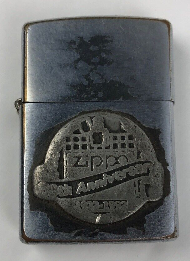 60th Anniversary Vintage OEM Zippo Rare Collectors Edition Flip Lighter - LOOK
