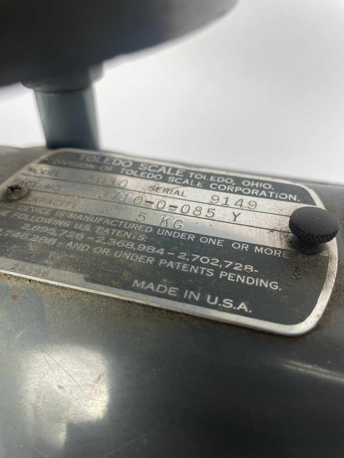Vintage Toledo Double Platform 4030 Balance Weight Scale