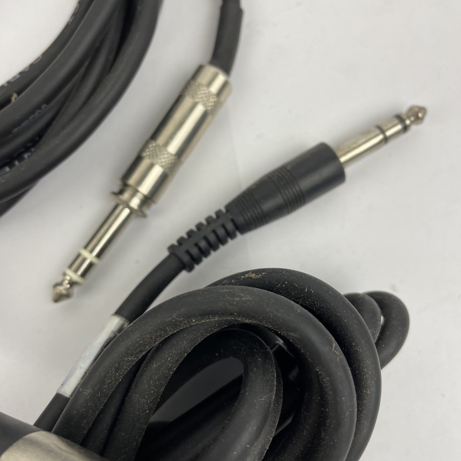 2 x 3-Pin XLR Male to TS 1/4" ( 6.35mm ) Mono Jack Male Black