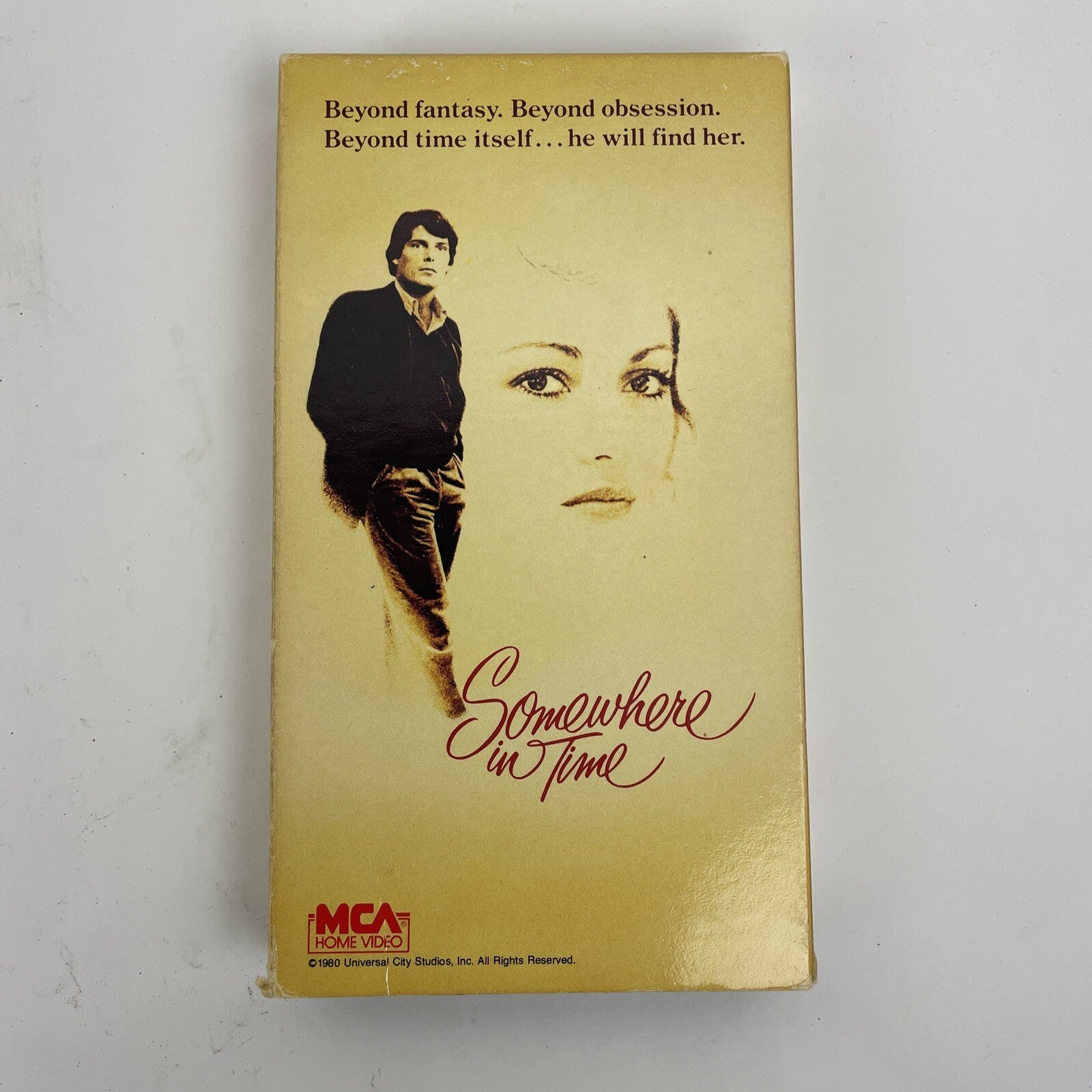VHS Somewhere In Time Christopher Reeve PG 104 Minutes 1980 MCA Home Video
